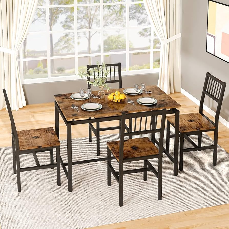 Amazon.com - AWQM 47.2 Inch Dining Table Set for 4